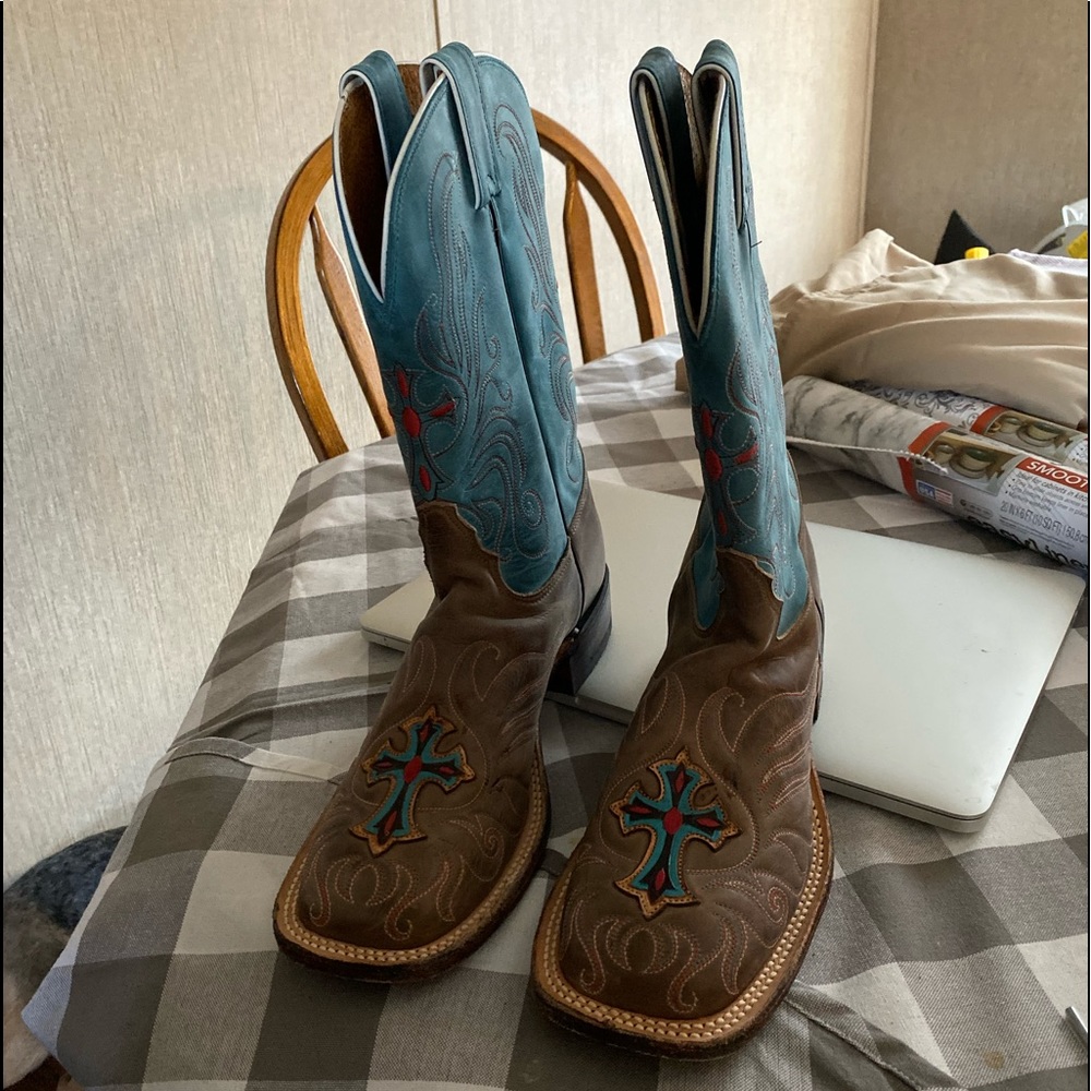 Tony Lama Womens Square Toe size 8.5